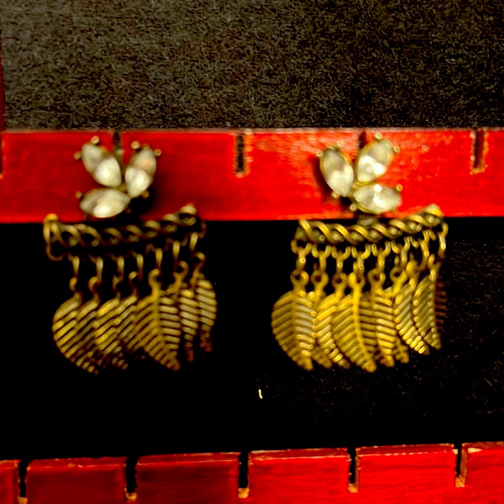 Earrings with a beautiful back can be worn two separate ways